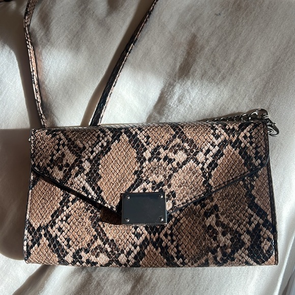 Express mini purse snake print Brown tones - Picture 2 of 7